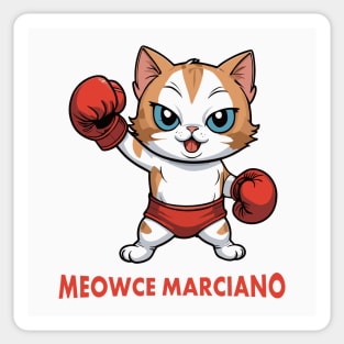 Boxing Champion Cat Marciano Sticker